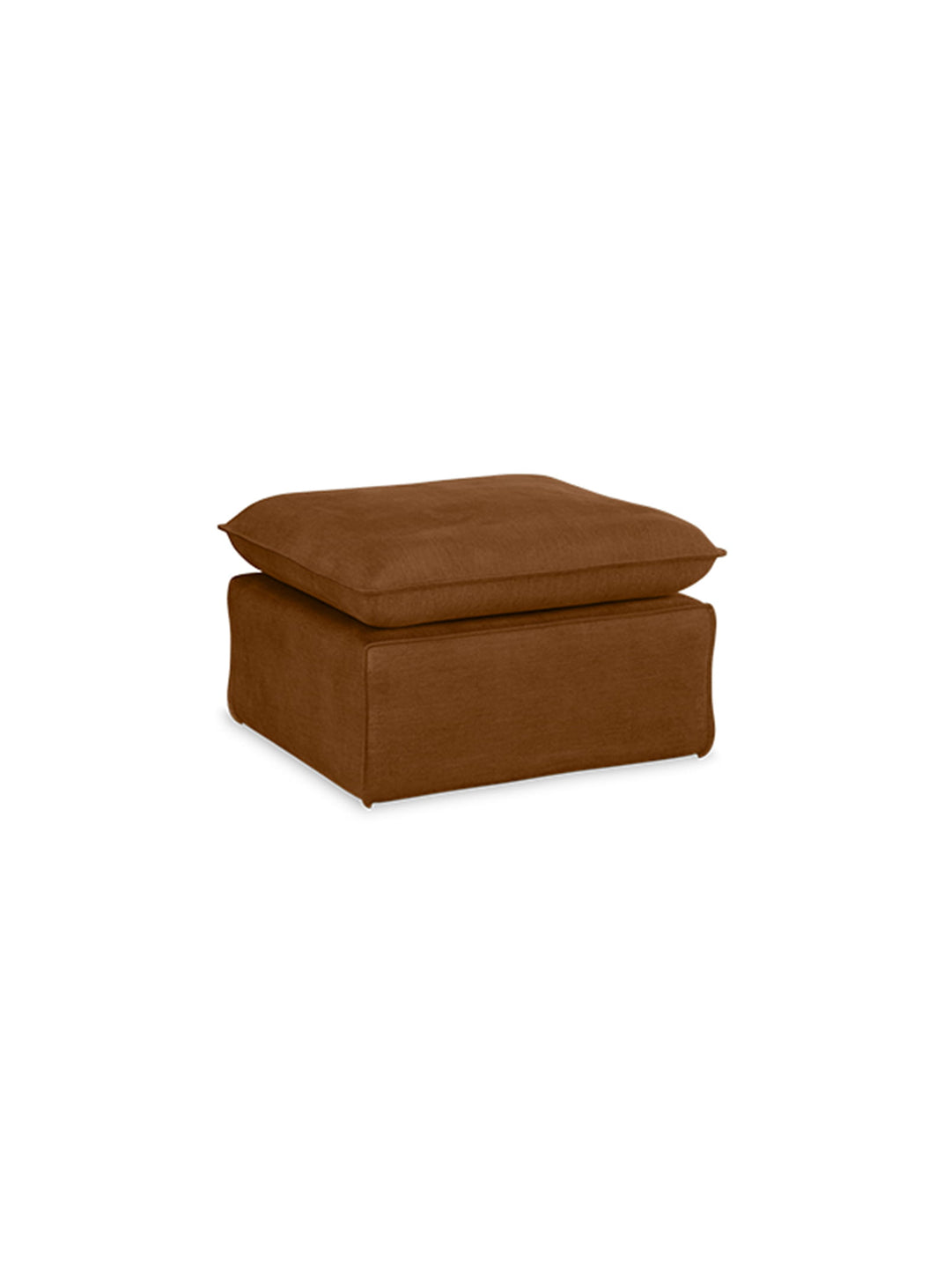 Optez pour l'ottoman HKliving Nomad, parfait comme assise ou repose-pieds. caramel