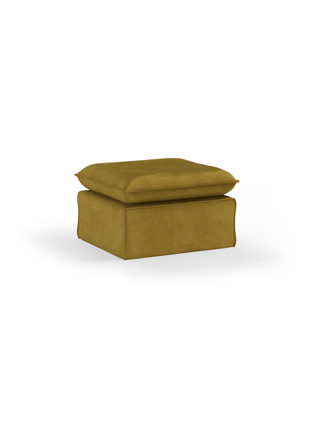 Ottoman HKliving Nomad : un repose-pieds compact et polyvalent, parfait pour compléter le sofa de la collection. thai curry
