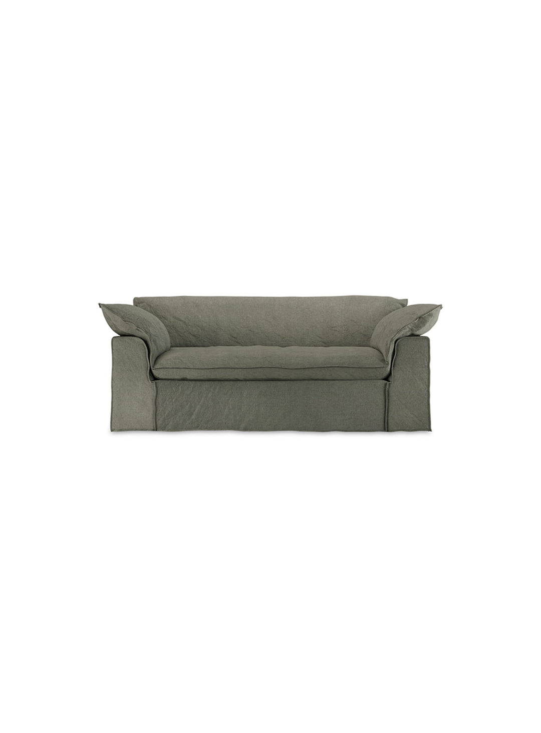 Découvrez le sofa HKliving Nomad, une pièce compacte pensée pour durer. vert militaire