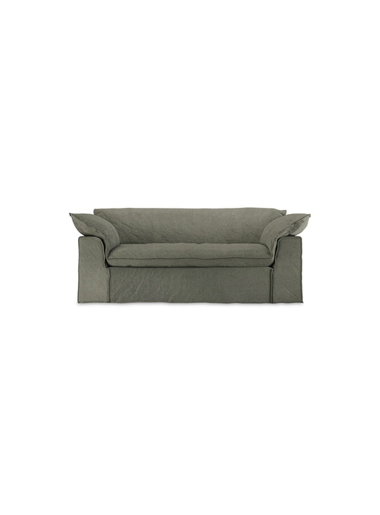 Découvrez le sofa HKliving Nomad, une pièce compacte pensée pour durer. vert militaire