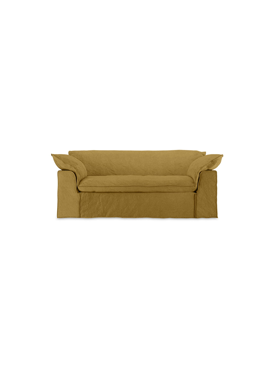 Sofa HKliving Nomad : un canapé 2 places inspiré des boutique-hôtels méditerranéens. ocre