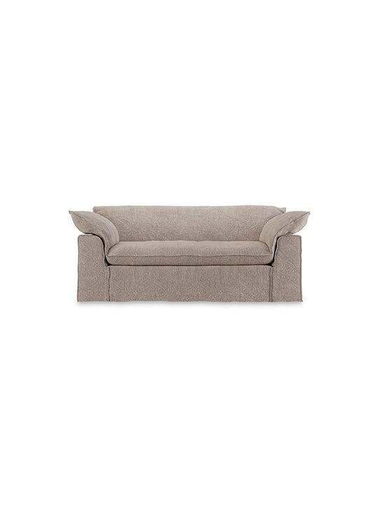 Le sofa HKliving Nomad conjugue style contemporain et confort durable. beige