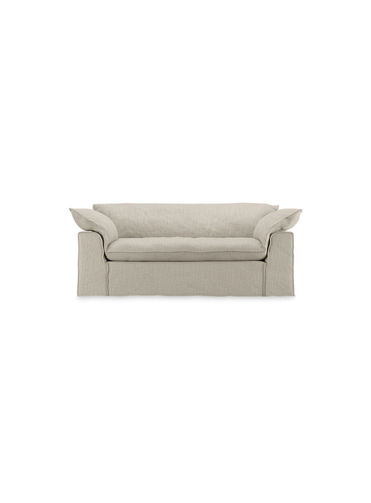 Sofa HKliving Nomad : un canapé 2 places fabriqué à la commande avec soin. ivoire