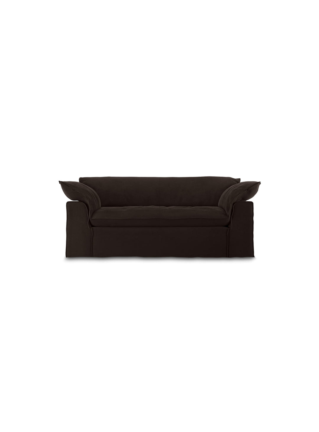 Optez pour le sofa HKliving Nomad, un canapé 2 places aux lignes épurées. espresso