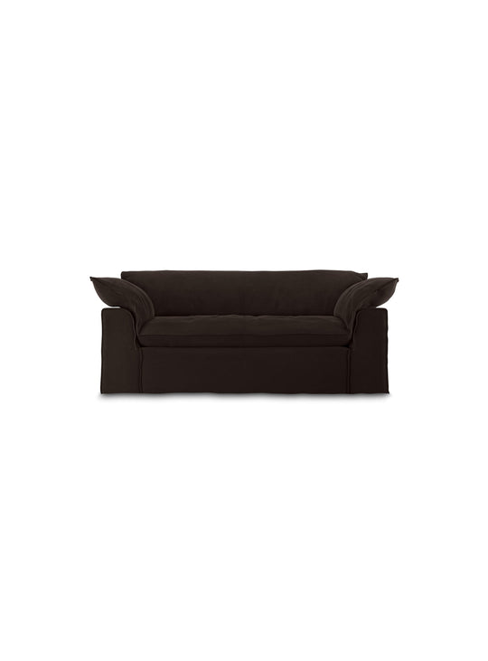 Optez pour le sofa HKliving Nomad, un canapé 2 places aux lignes épurées. espresso