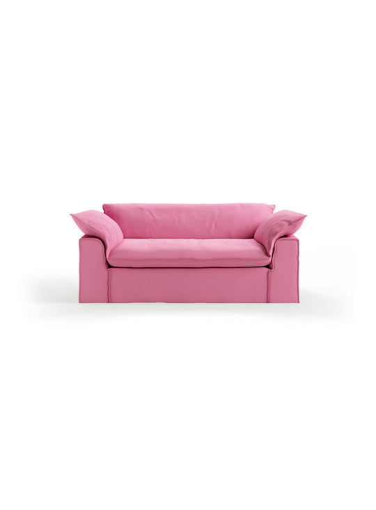 Sofa HKliving Nomad : un canapé compact au confort généreux, inspiré des boutiques-hôtels méditerranéens. candy