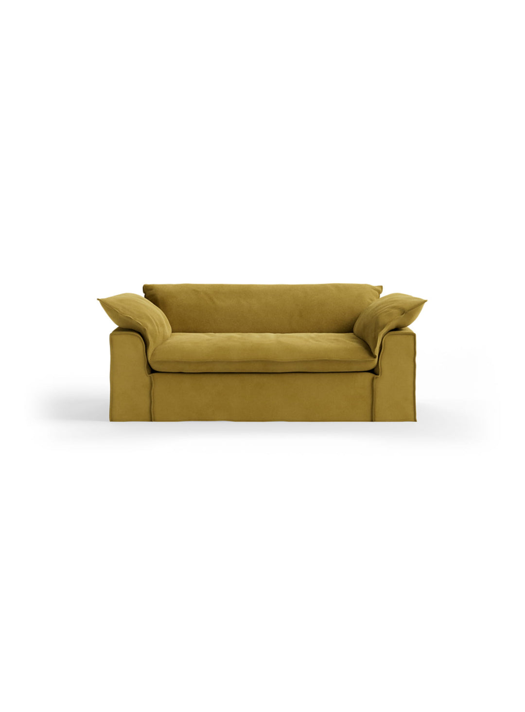Sofa HKliving Nomad : un canapé 2 places compact au confort profond, idéal pour les petits espaces. thai curry
