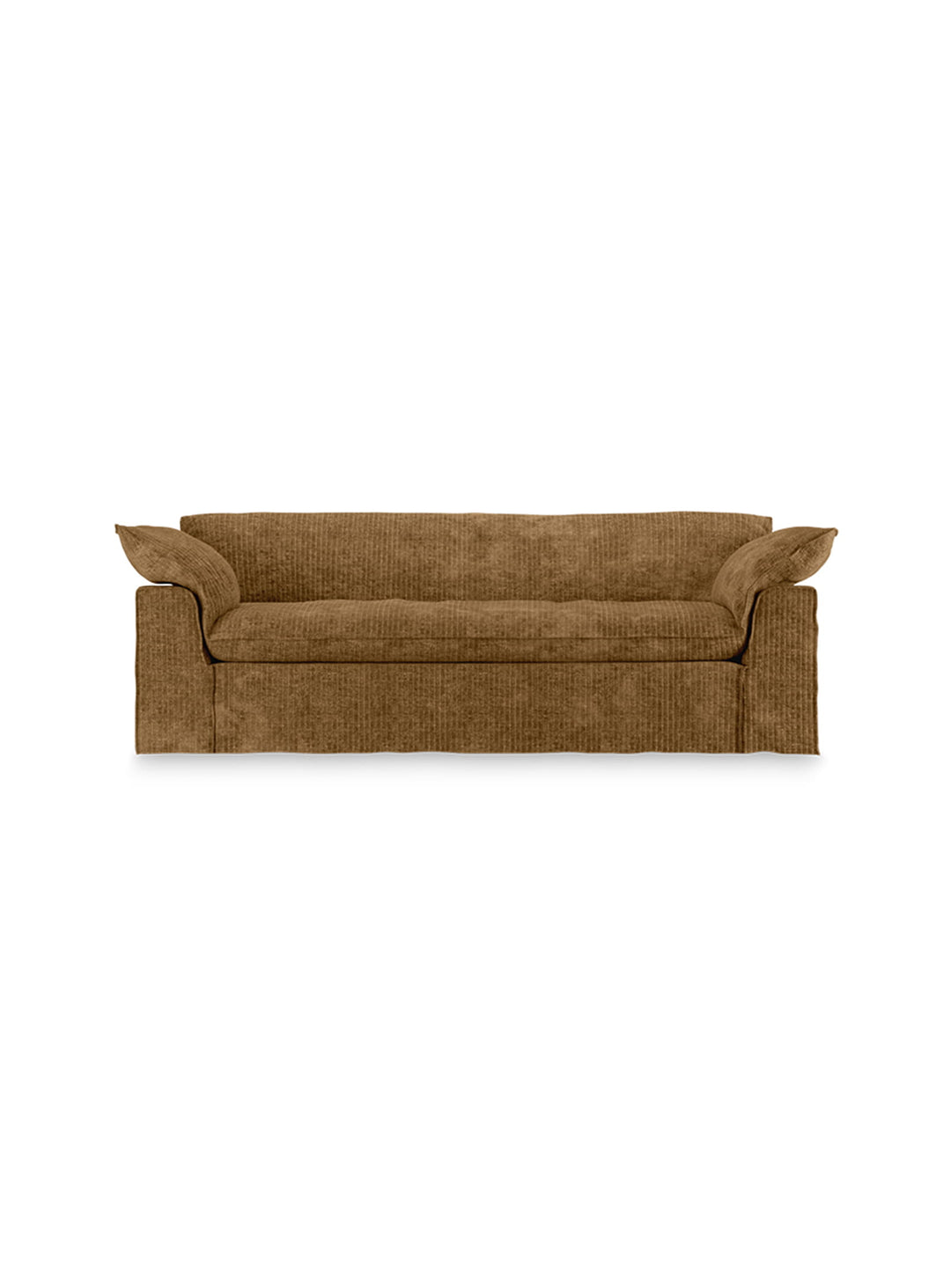Sofa HKliving Nomad : design contemporain, assise généreuse et large choix de revêtements. or vieilli