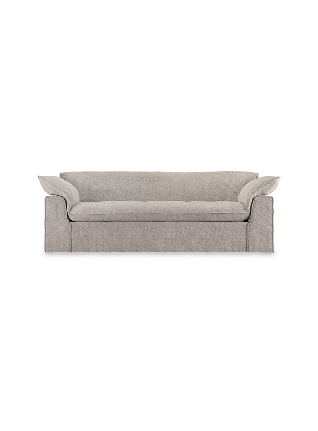 Le sofa HKliving Nomad séduit par son style contemporain et son assise généreuse. gris