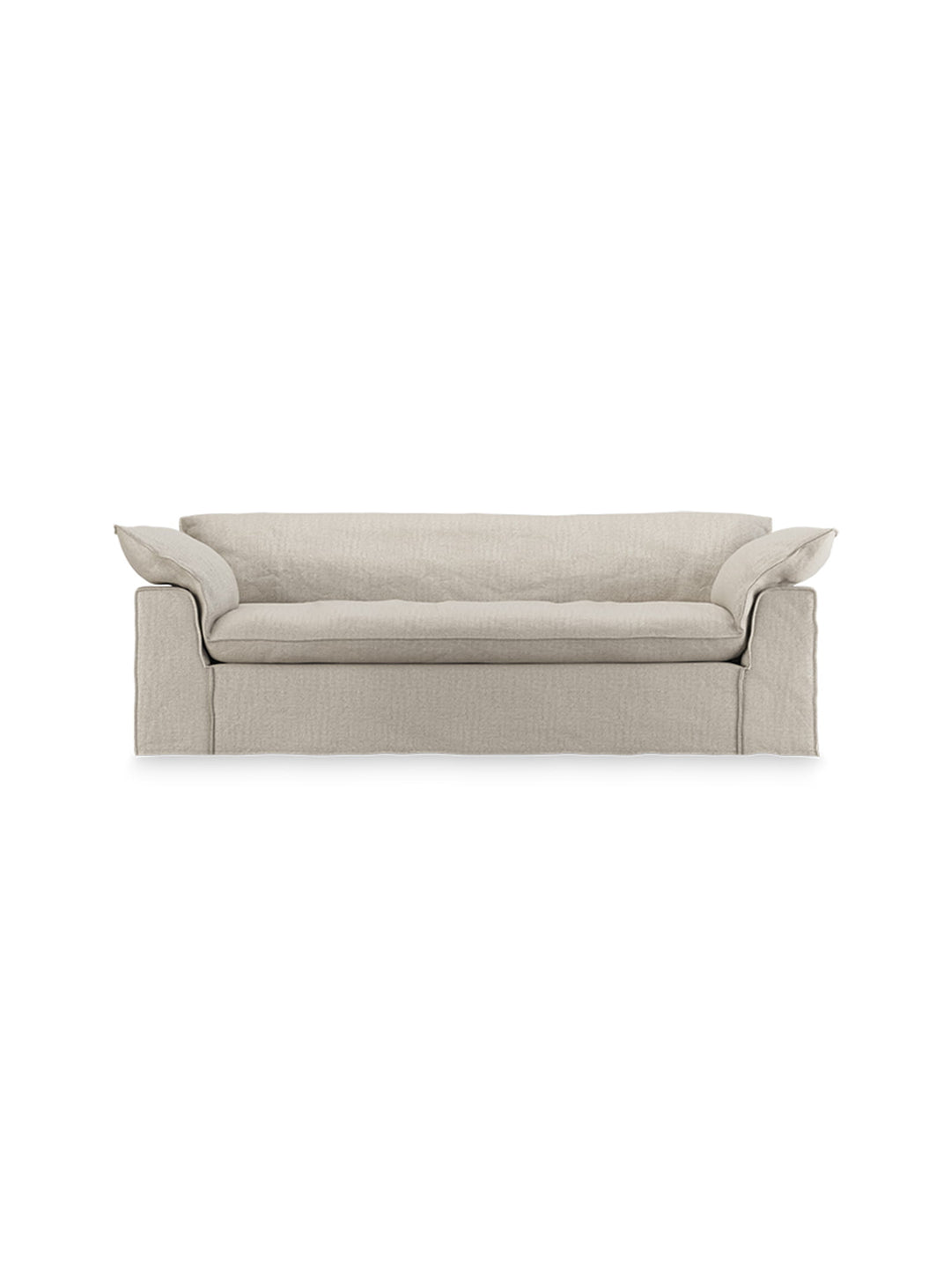Le sofa HKliving Nomad conjugue confort, caractère et design intemporel. ivoire