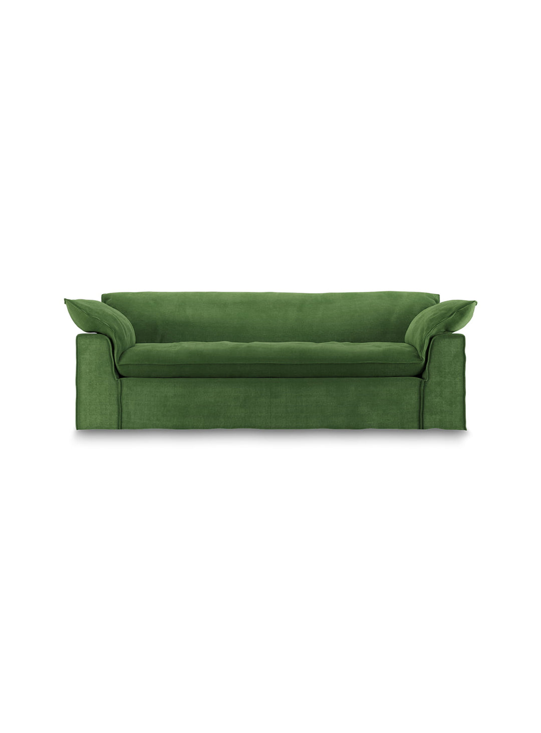 Sofa HKliving Nomad : une assise généreuse pour un salon chaleureux et contemporain. vert