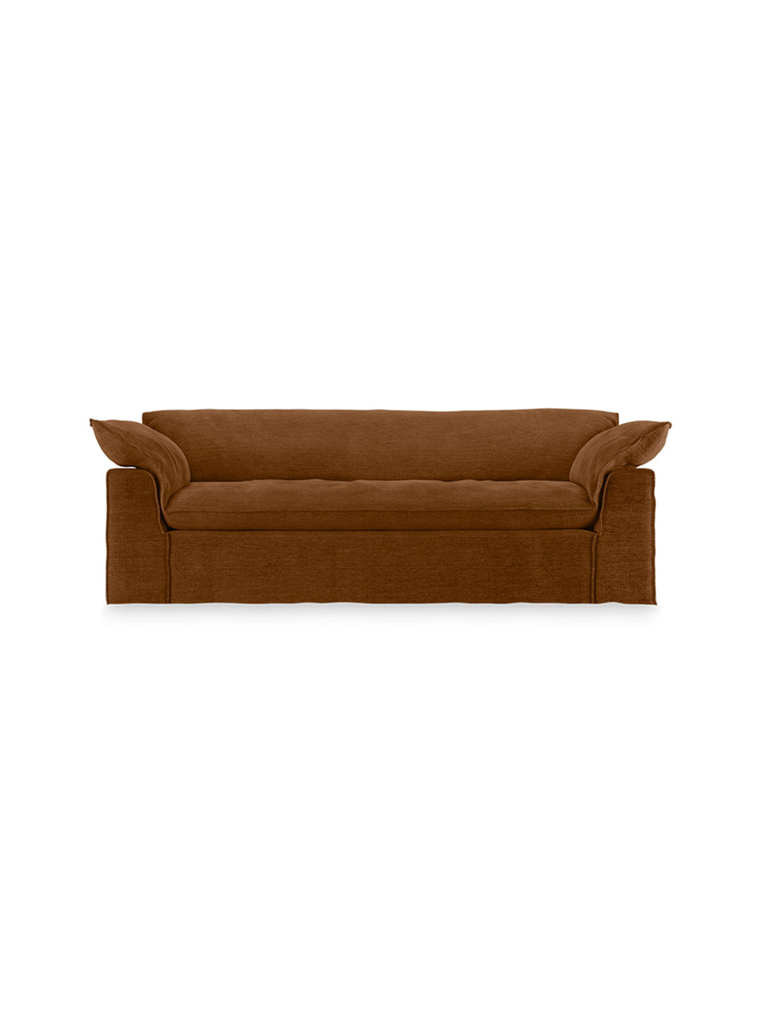 Sofa HKliving Nomad : un canapé 3 places aux lignes sobres et intemporelles. caramel