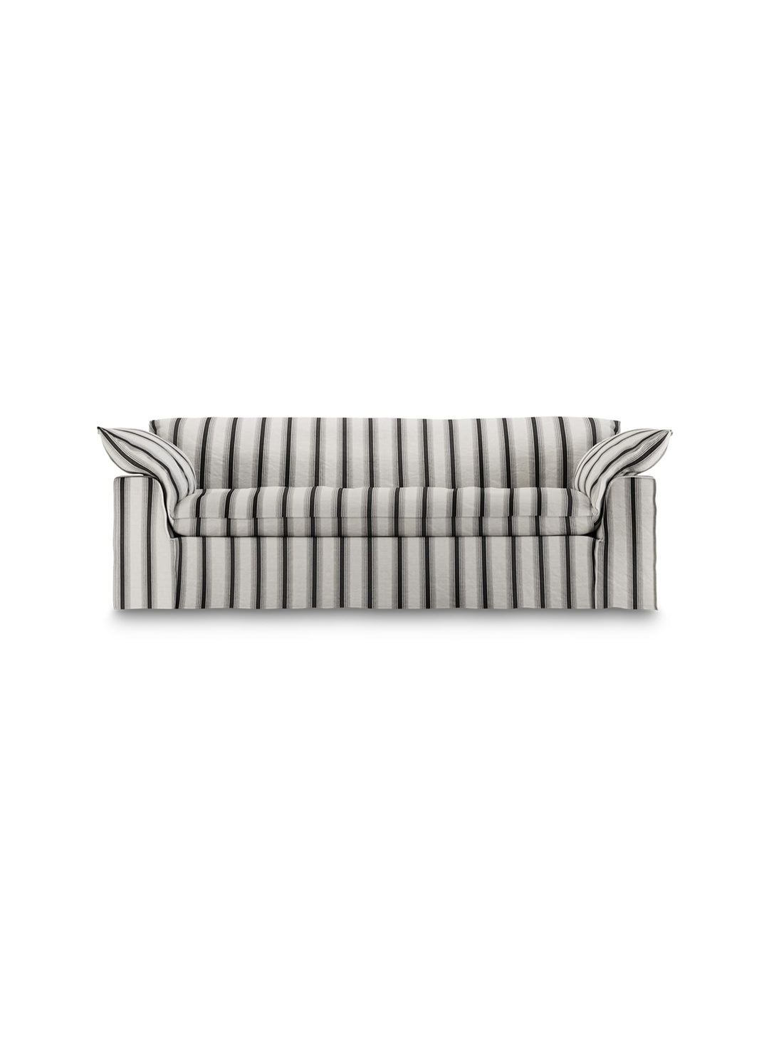 Le sofa HKliving Nomad transforme votre salon avec son confort et son élégance naturelle. chalkstripe