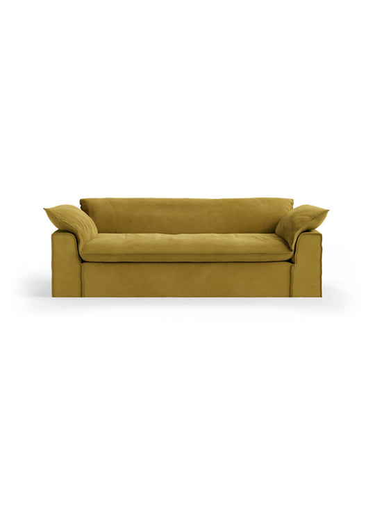 Sofa HKliving Nomad : un canapé 3 places aux assises profondes, pensé pour la détente et le confort quotidien. thai curry