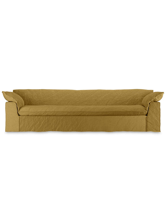 Offrez-vous le sofa HKliving Nomad, conçu pour un confort longue durée. ocre