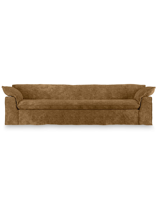Le sofa HKliving Nomad apporte caractère et élégance à votre salon. or vieilli