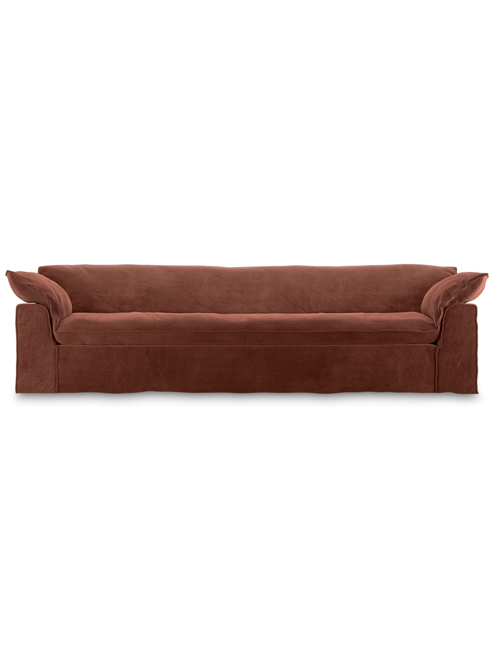 Sofa HKliving Nomad : un canapé 4 places aux lignes épurées et au confort généreux. magnolia