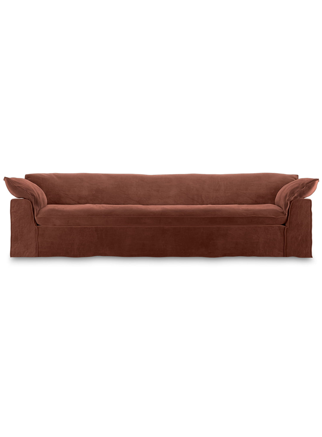 Sofa HKliving Nomad : un canapé 4 places aux lignes épurées et au confort généreux. magnolia