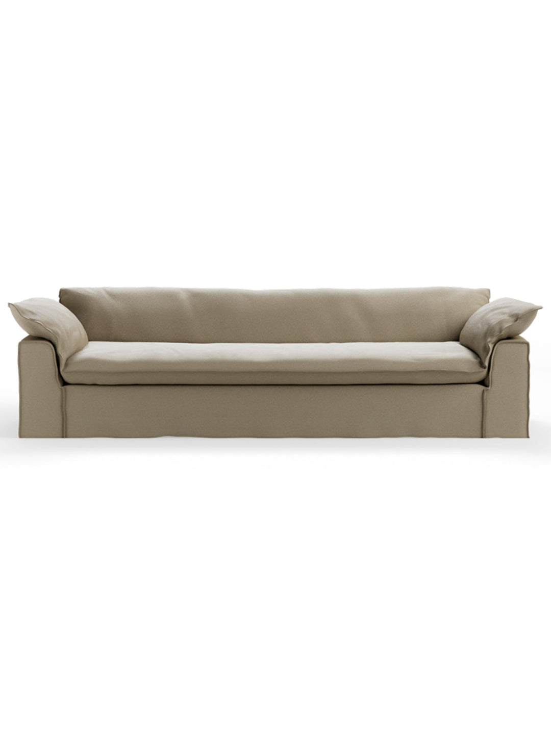 Sofa HKliving Nomad : un canapé spacieux au style boutique-hôtel méditerranéen, chic et décontracté. pebble