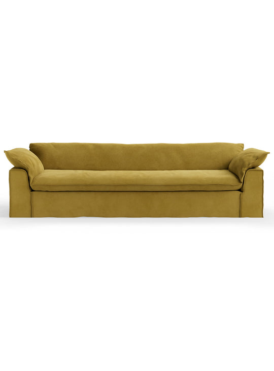 Sofa HKliving Nomad : un grand canapé 4 places aux assises profondes, pensé pour le confort et la détente. thai curry