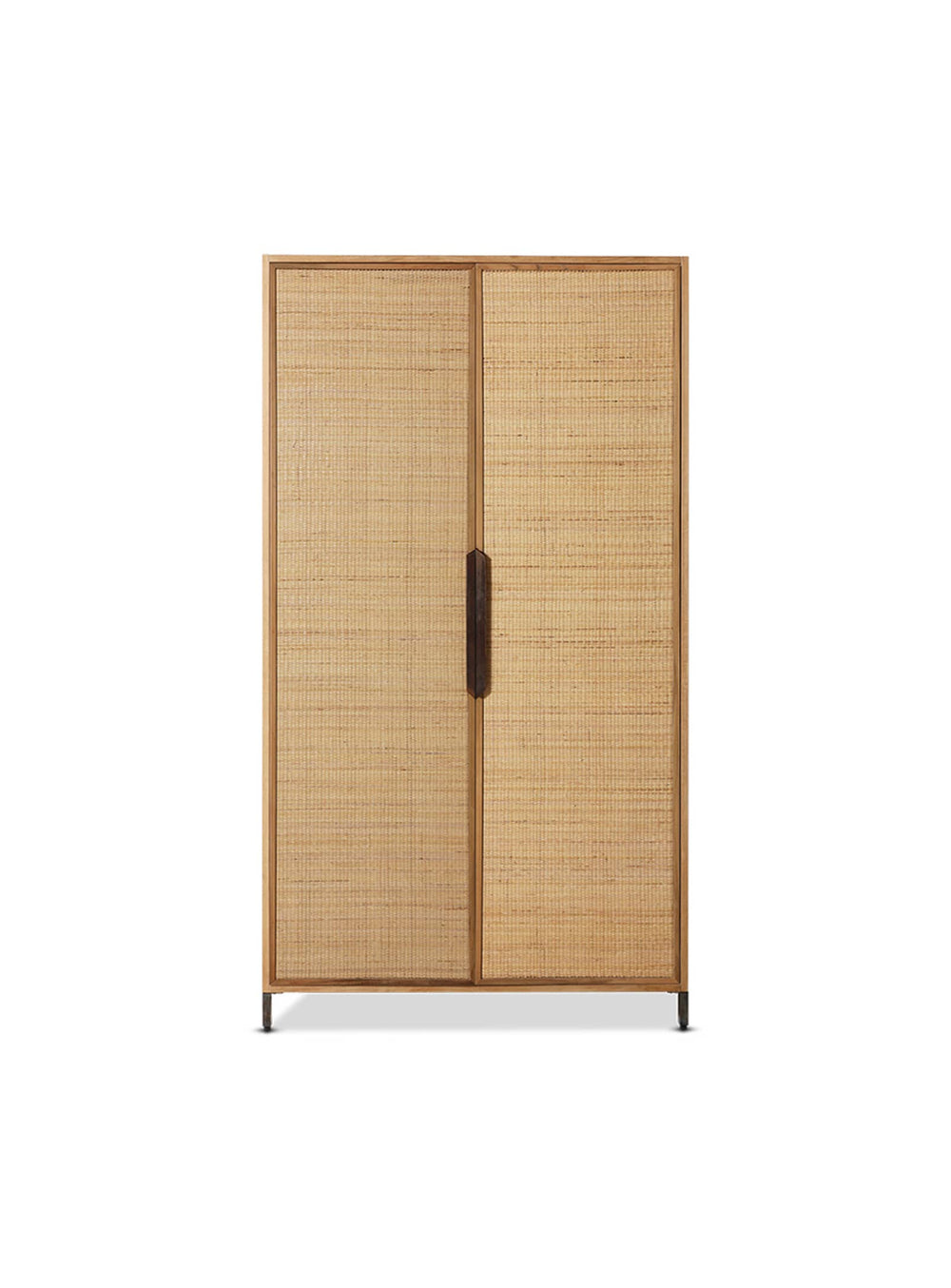 Armoire Pioneer HKliving, rangement spacieux avec design naturel et finitions artisanales. rotin