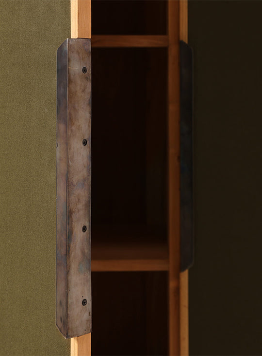 Armoire Pioneer HKliving, meuble de rangement avec forte identité visuelle. toile
