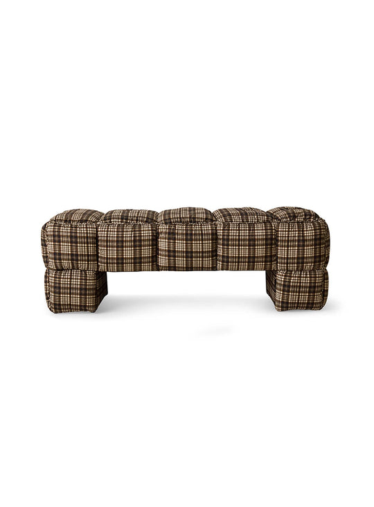 Banc Puffy HKliving, une pièce généreusement capitonnée qui mêle confort, volume et style dans un esprit résolument moderne. farmhouse