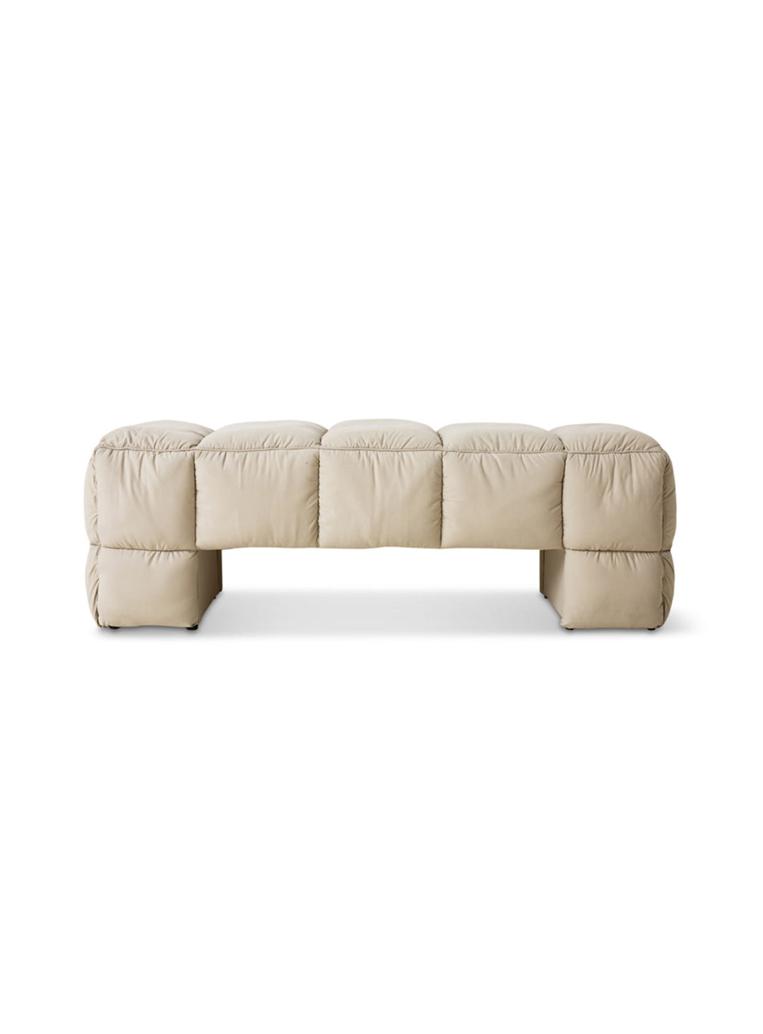 Banc Puffy HKliving : design audacieux et confort enveloppant au quotidien. beige