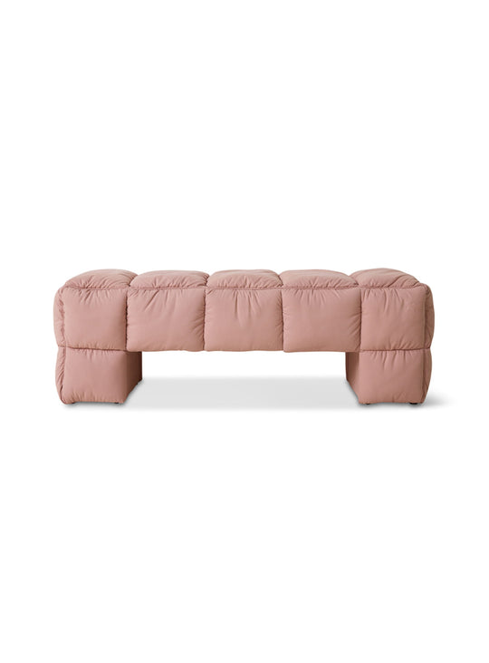 Banc Puffy HKliving : une pièce déco originale aux lignes arrondies élégantes. blush