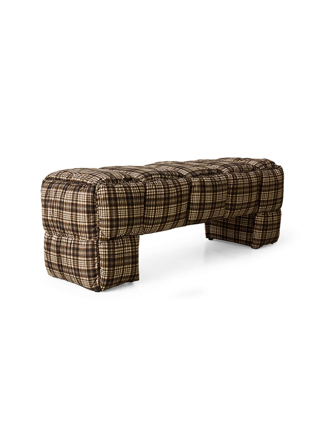 Banc Puffy HKliving, une pièce généreusement capitonnée qui mêle confort, volume et style dans un esprit résolument moderne. farmhouse