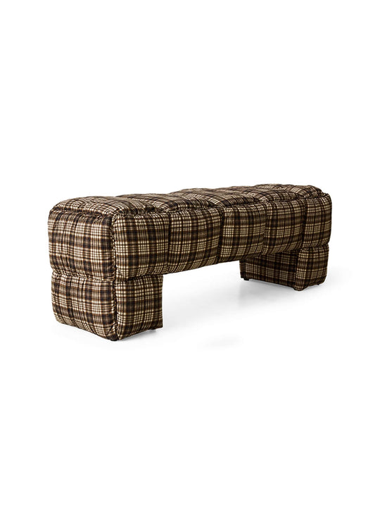 Banc Puffy HKliving, une pièce généreusement capitonnée qui mêle confort, volume et style dans un esprit résolument moderne. farmhouse