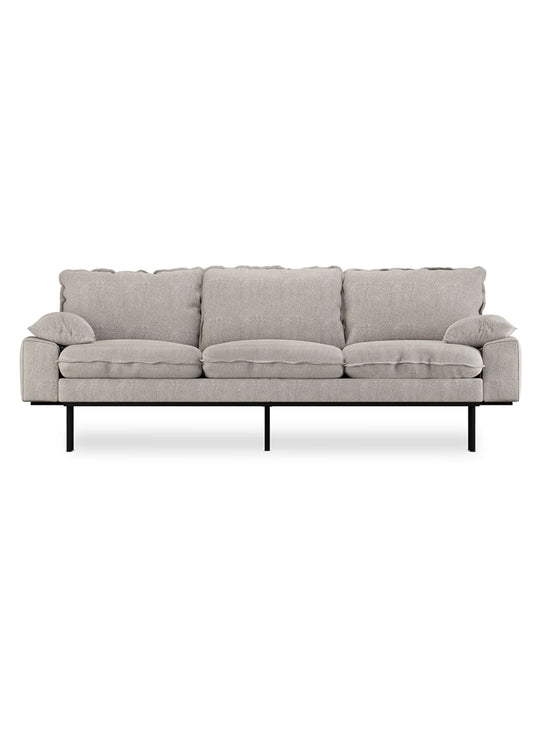 Élégant et accueillant, le sofa Retro de HKliving transforme votre intérieur. Gris.