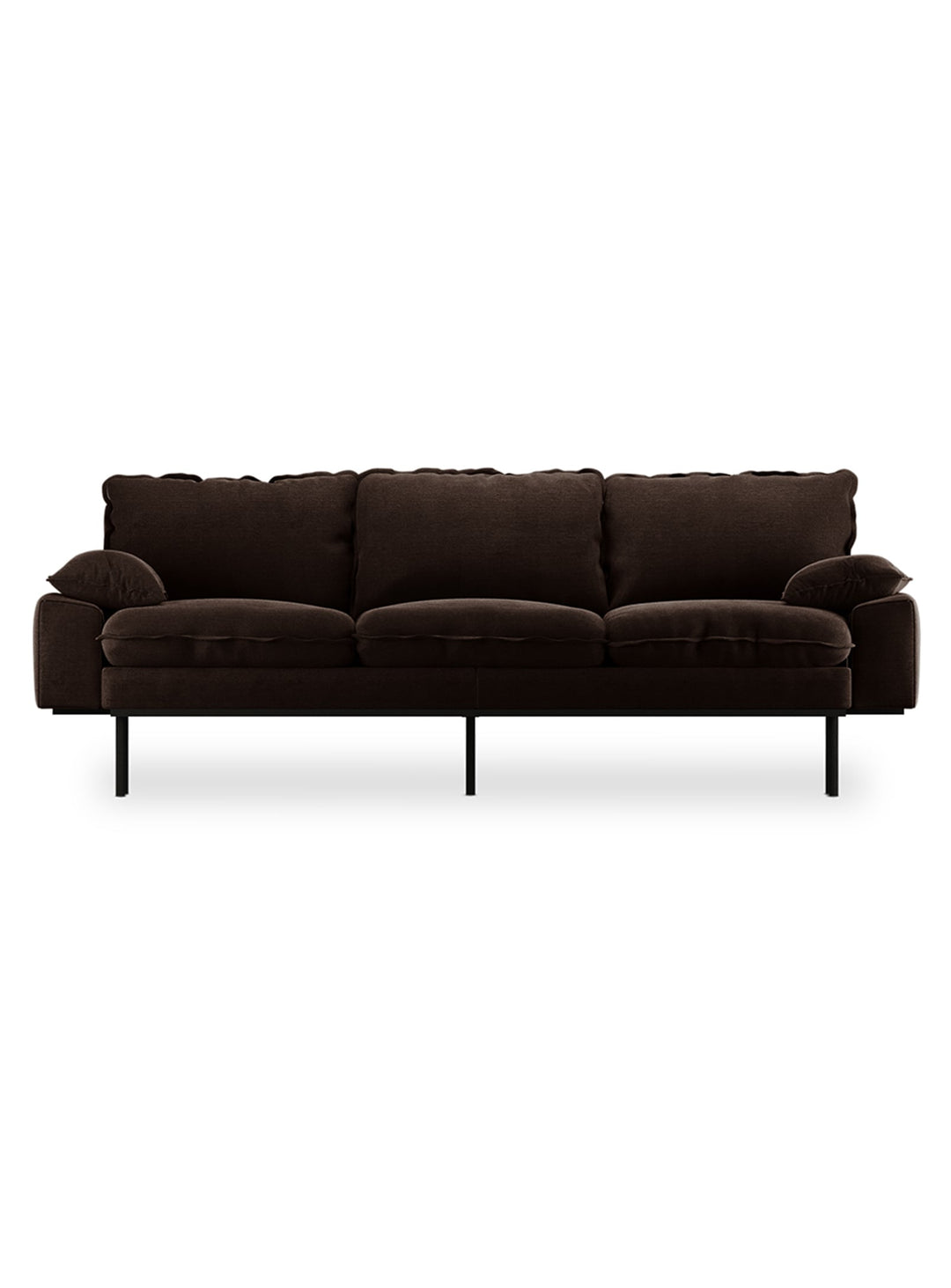 Le sofa Retro de HKliving : un canapé personnalisable et intemporel. Espresso.