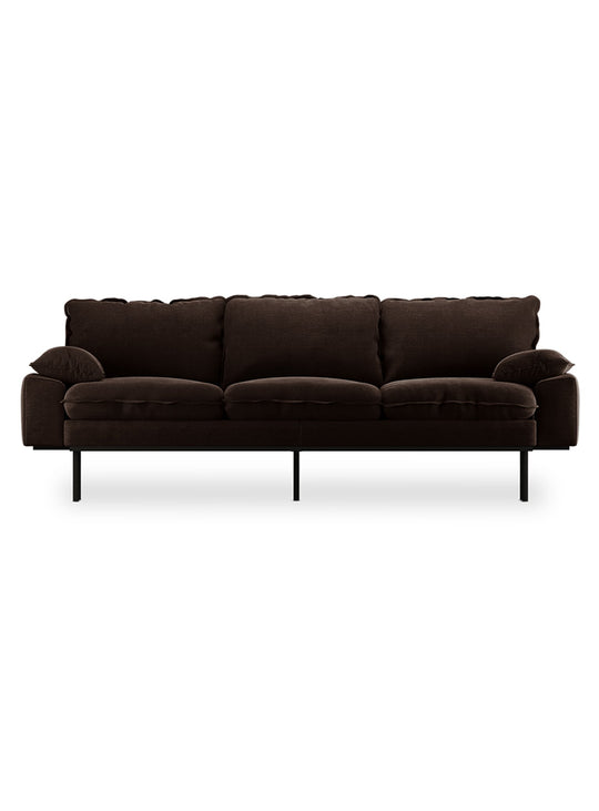 Le sofa Retro de HKliving : un canapé personnalisable et intemporel. Espresso.