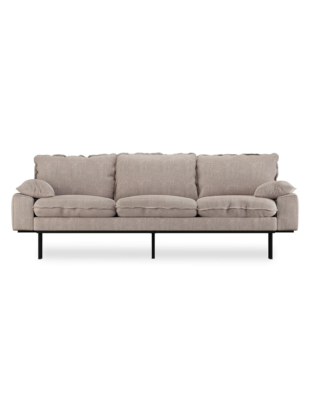 Le sofa Retro de HKliving : une touche rétro chic pour vos moments de détente. Beige.