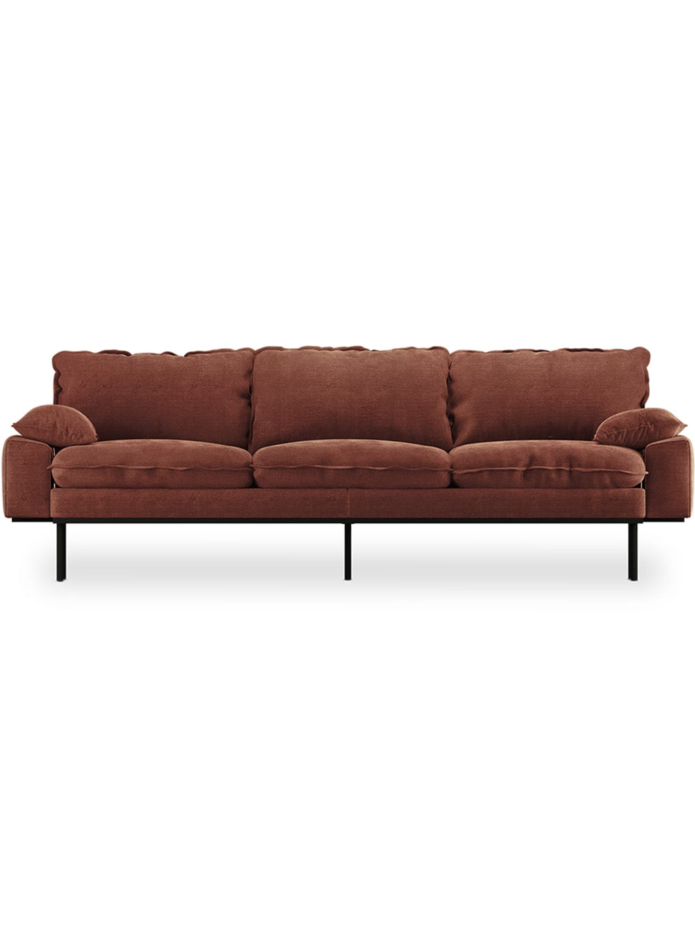 HKliving Retro : sofa au design vintage, 4 places. Magnolia.