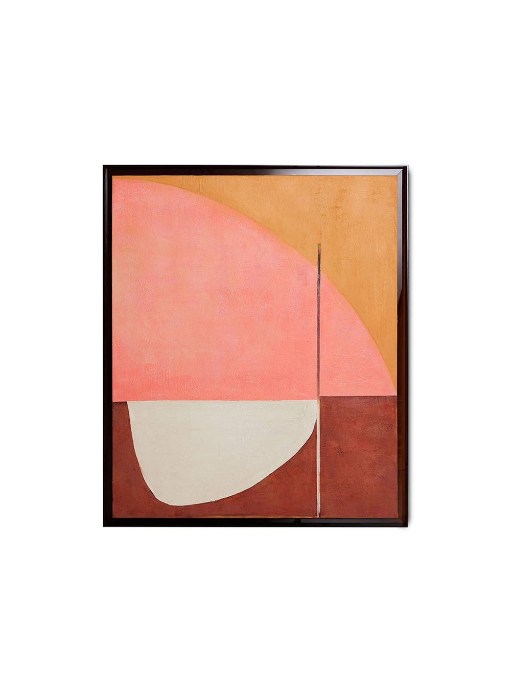 Tableau encadré Roseate Hues HKliving, une grande toile artisanale au style contemporain et expressif.