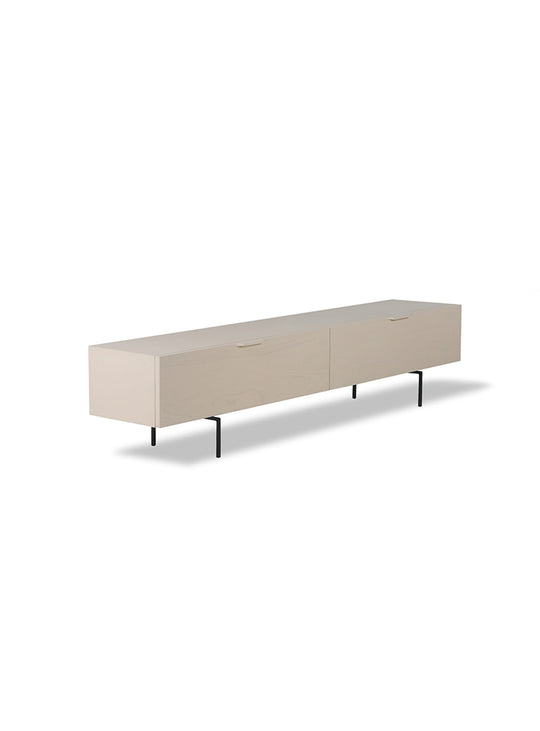 Meuble TV Sable HK Living, style vintage et moderne avec rangement discret. petit