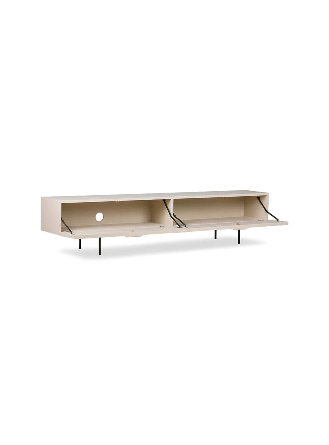 Meuble TV Sable HK Living, meuble audiovisuel pratique et esthétique minimaliste. petit