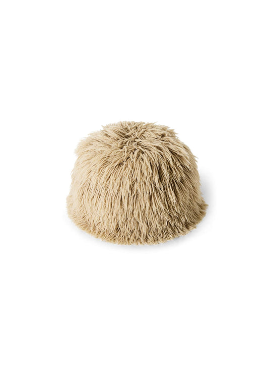 Pouf Shabby HKliving, une assise d’appoint moelleuse et texturée pour salon, chambre ou coin lecture. beige