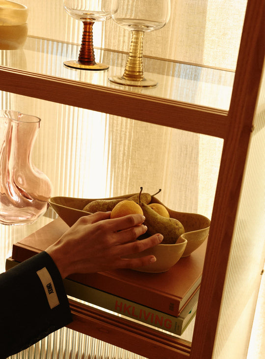 Saladier de service Shell Ceramics HKliving : une alliance parfaite entre fonctionnalité et décoration. vanille