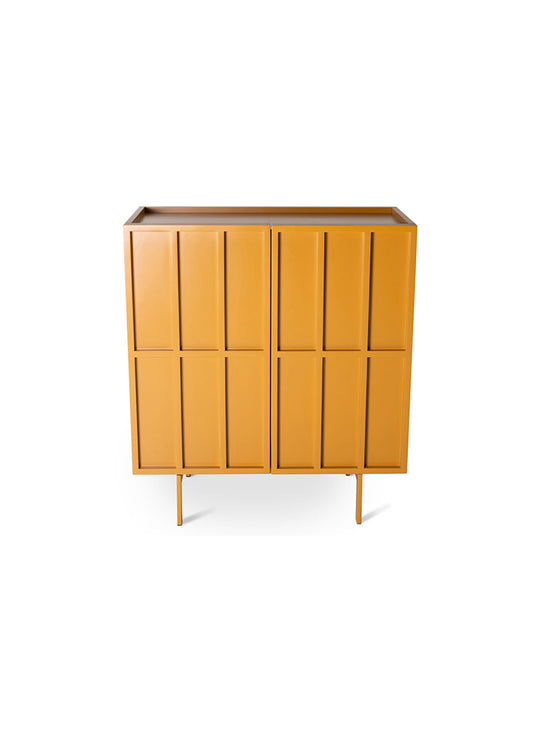 Buffet 2 portes Sixta HKliving : design minimaliste et couleurs inspirées des sixties. ginger orange
