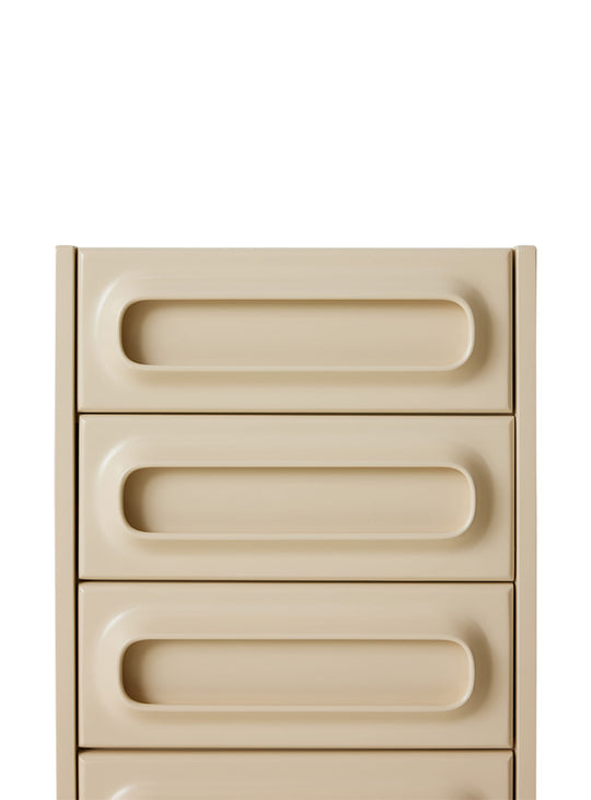 Meuble à tiroirs Space HKliving, un rangement vertical stable au style scandinave, contemporain ou rétro. creme