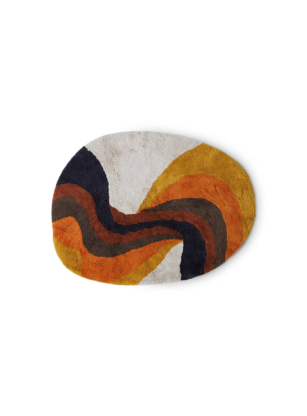 Profitez d’un confort moelleux après la douche avec le tapis Swirl de HKliving.