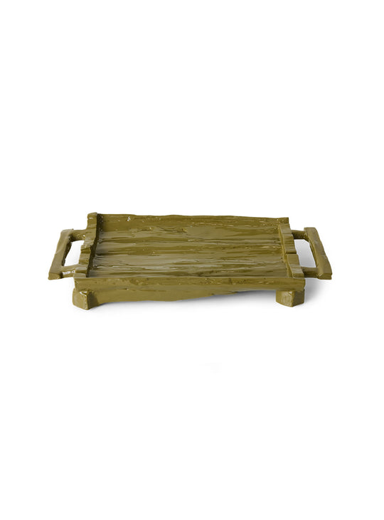 Plateau décoratif Teun Zwets HKliving, un objet déco en bois au caractère unique et intemporel.