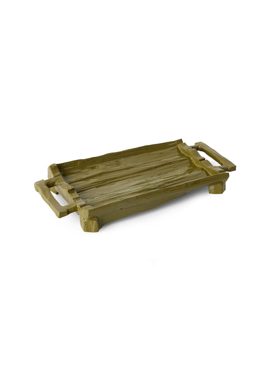 Découvrez le plateau décoratif Teun Zwets HKliving, un accessoire en bois au style affirmé.