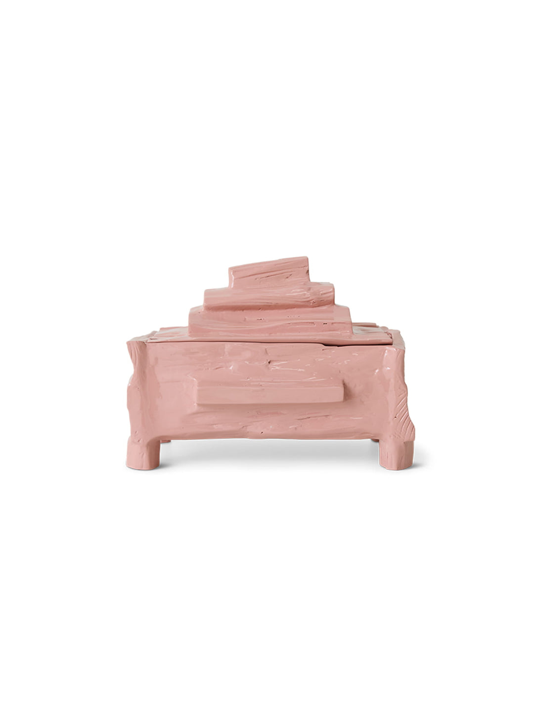 Boîte à bijoux Teun Zwets HKliving, une pièce en bois de sungkai signée par le designer néerlandais. bloom