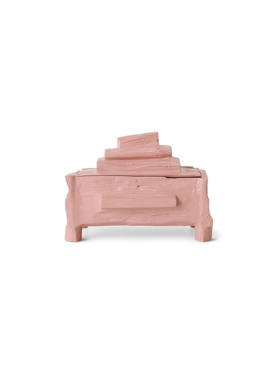 Boîte à bijoux Teun Zwets HKliving, une pièce en bois de sungkai signée par le designer néerlandais. bloom