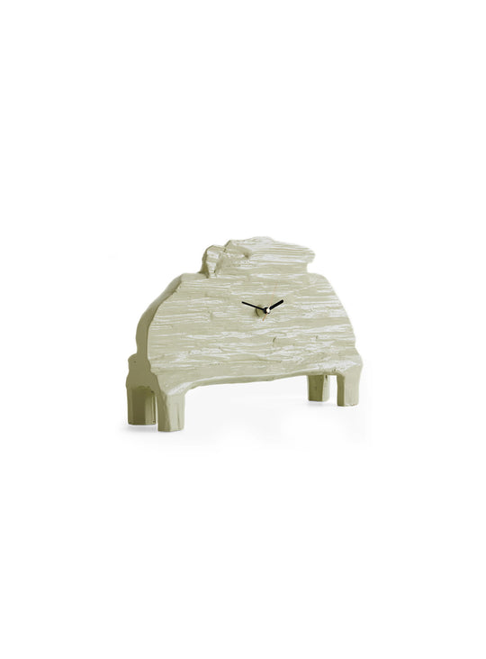 Horloge Teun Zwets HKliving, un objet décoratif en bois massif au design audacieux et contemporain. seafoam