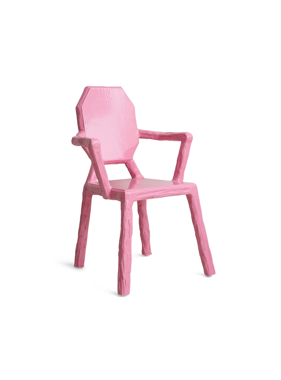 Chaise à dîner Teun Zwets HKliving, une pièce expressive en bois massif au style audacieux et contemporain. candy